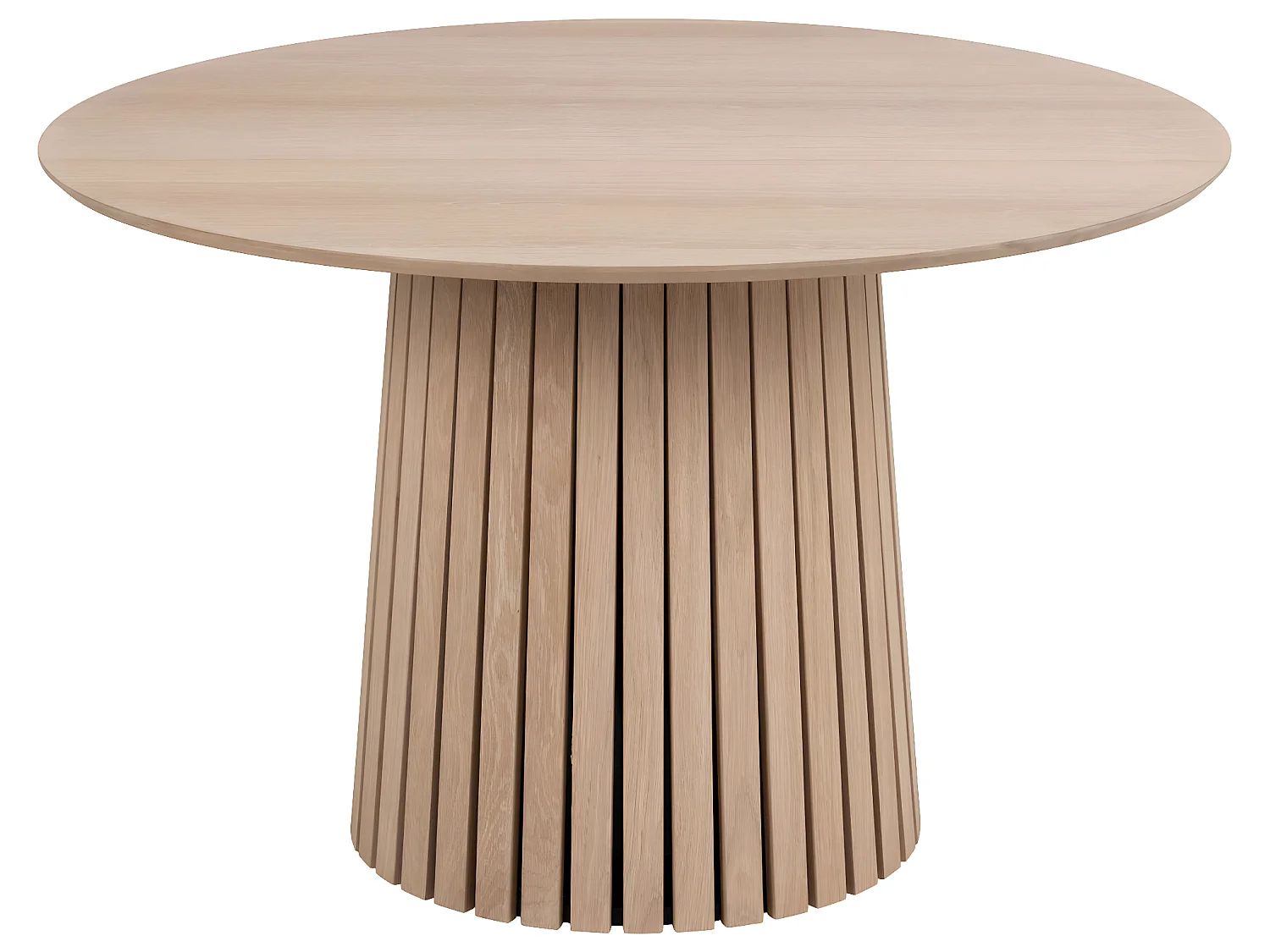 Chrissy eetkamertafel Ø120cm natuur.