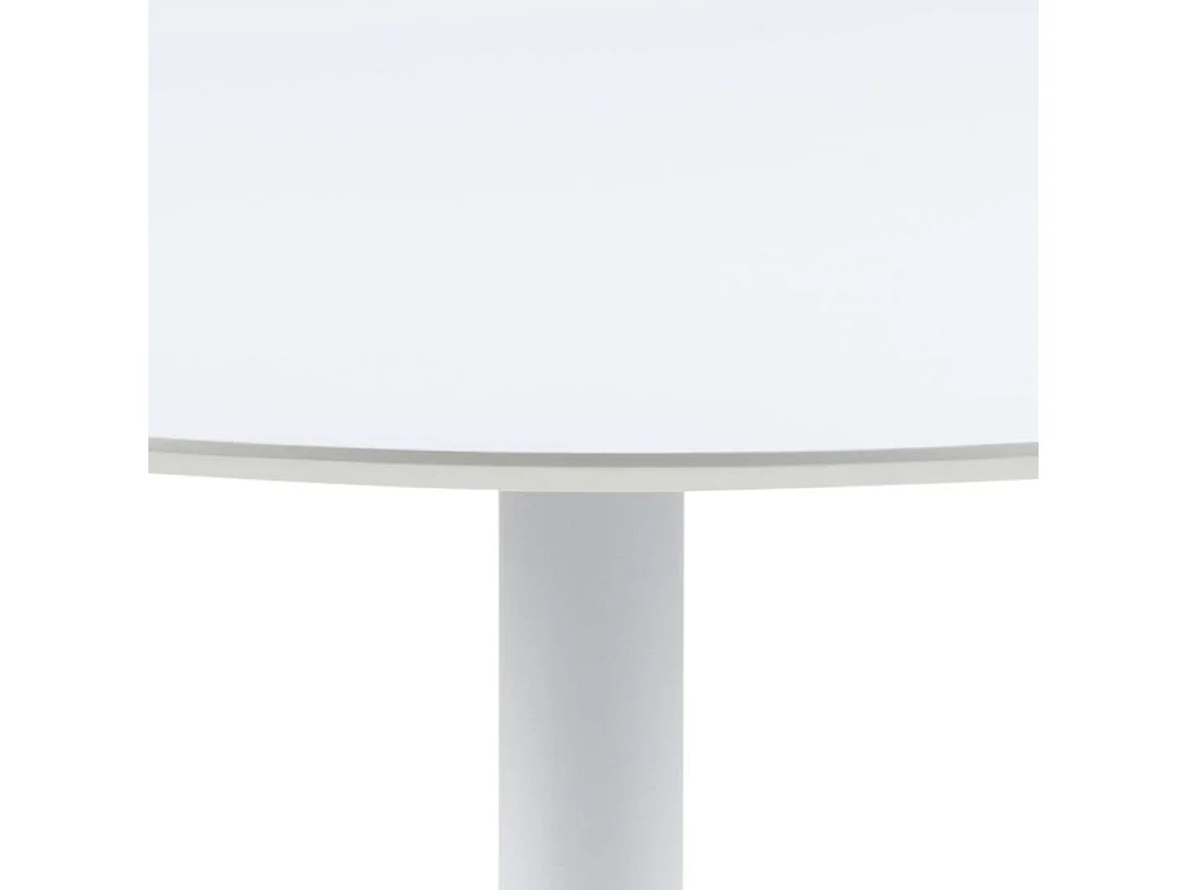 IBIZA Table de salle à manger Ø110 cm, blanc.