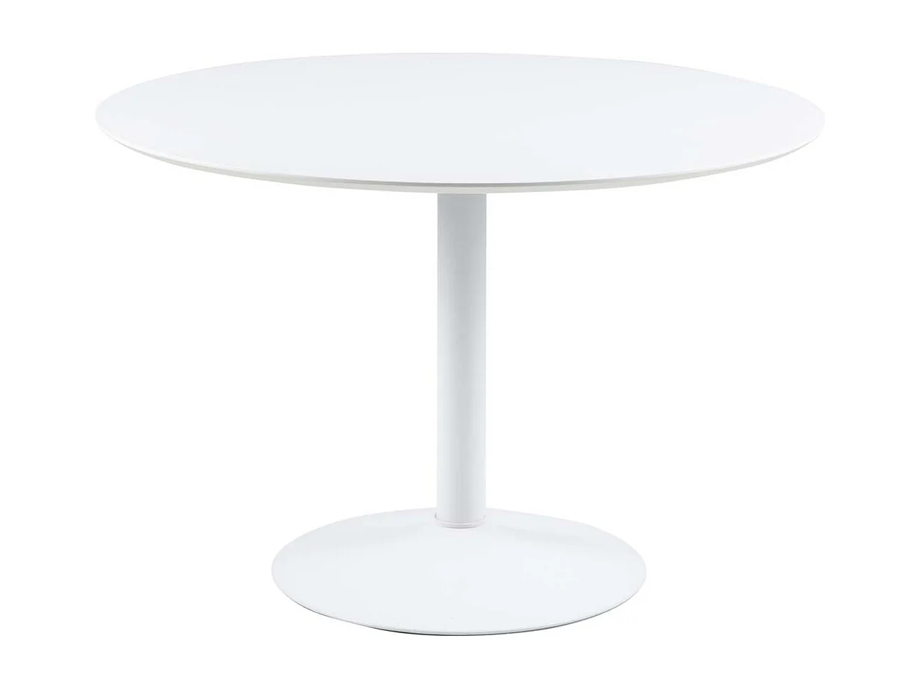 IBIZA Table de salle à manger Ø110 cm, blanc.