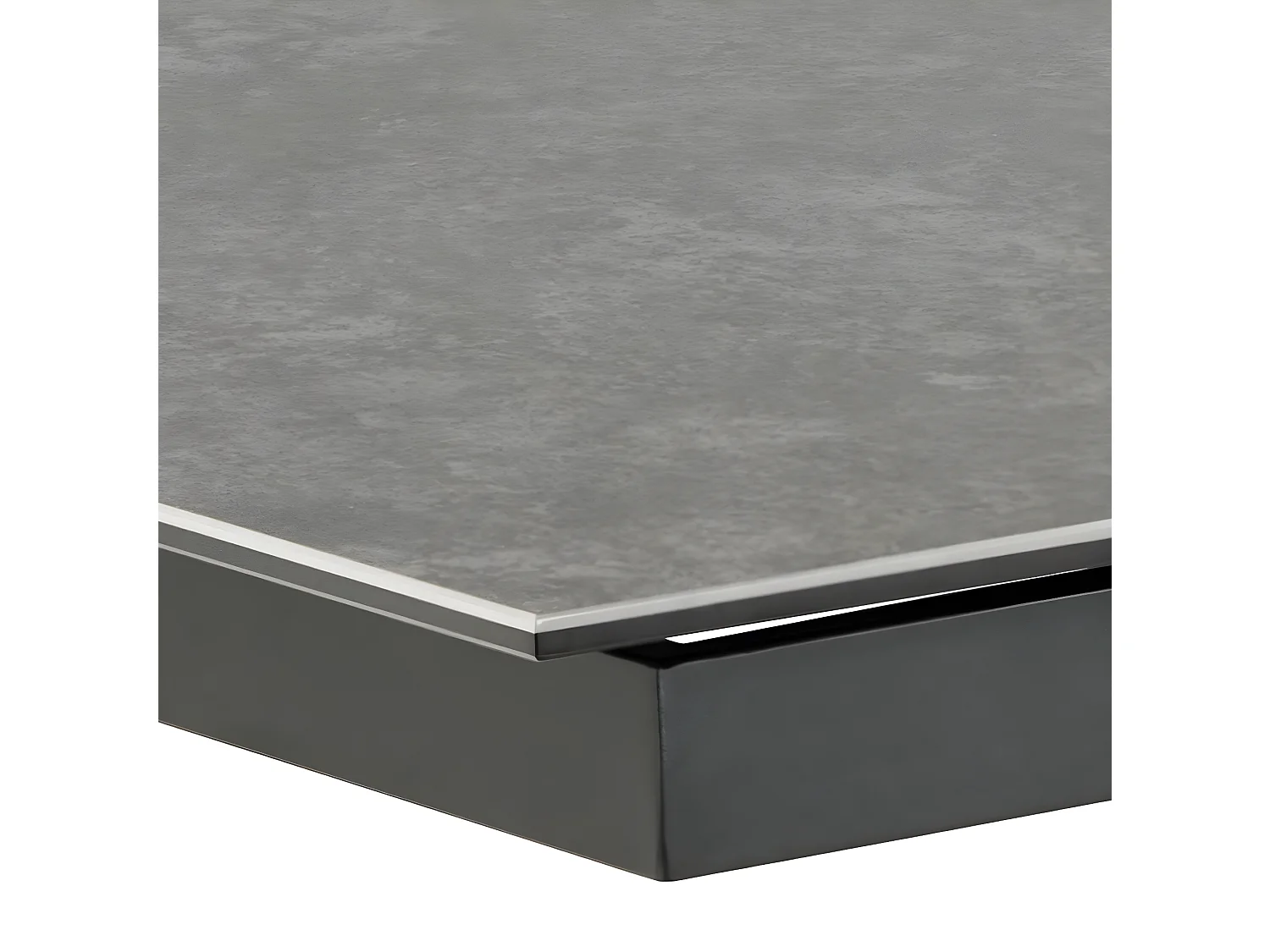 Irwine Esstisch 100x200/240cm mit Auszug schwarz.