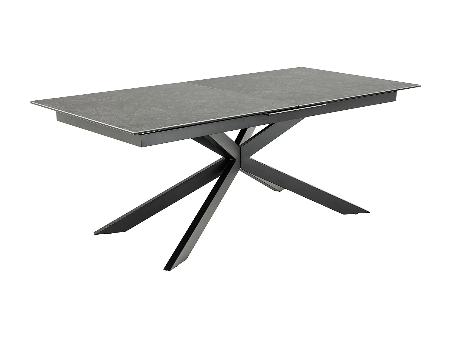 Irwine table de salle à manger 100x200/240cm extenstible noir.