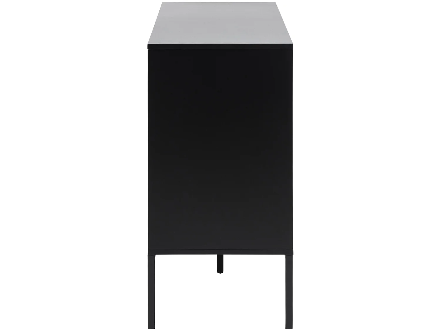 Sea Sideboard 1 Tür und 3 Schubladen, schwarz.