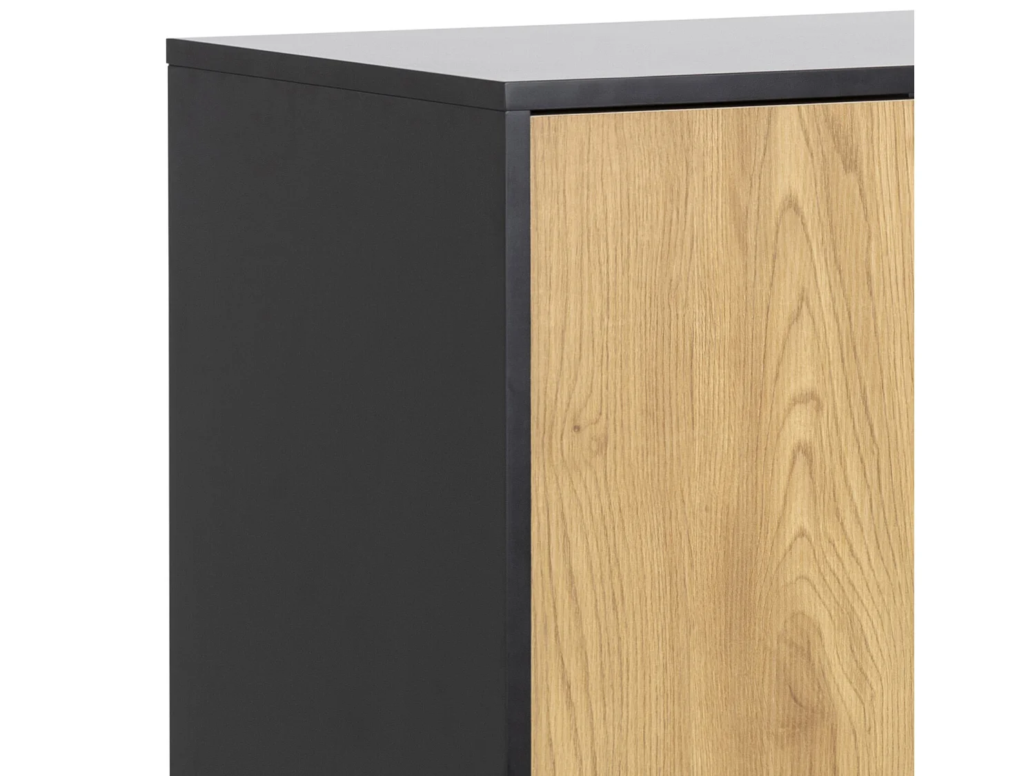 Sea dressoir 3 deuren en 2 lades zwart.