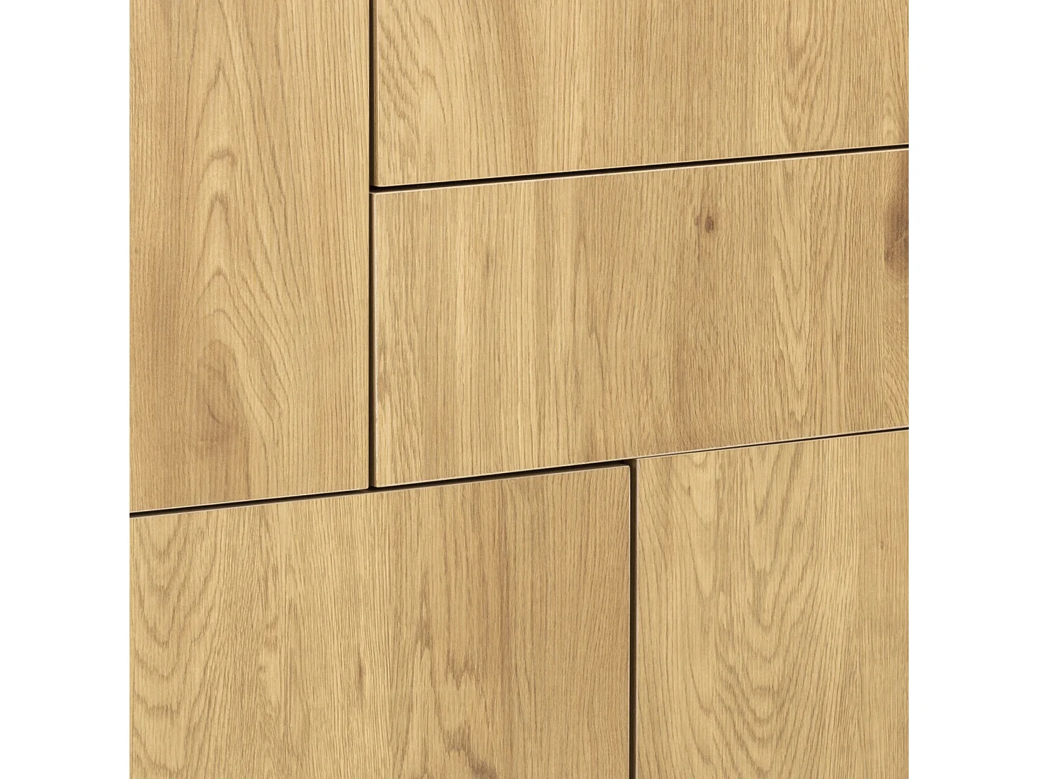 Sea dressoir 3 deuren en 2 lades zwart.