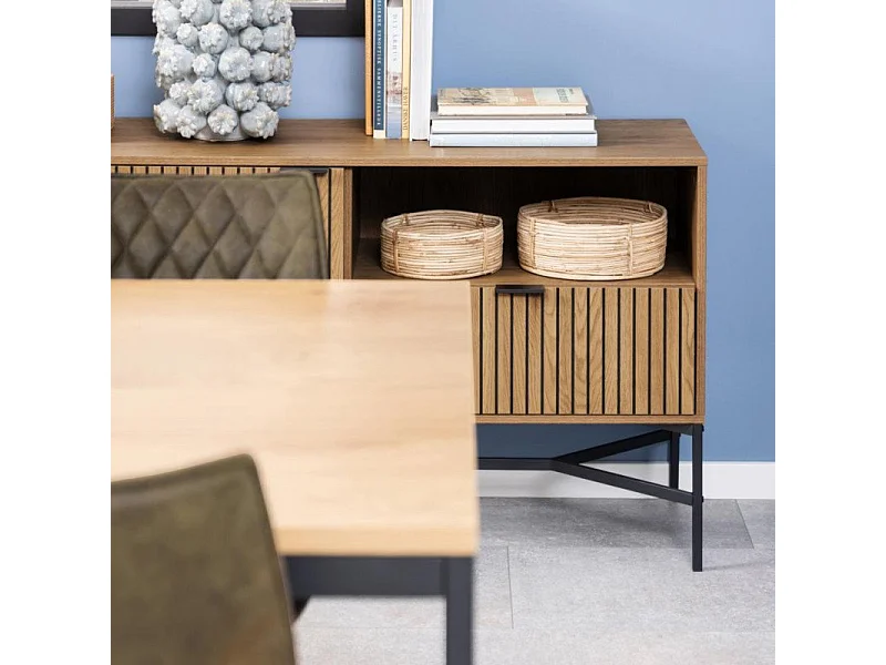 Jaipur Sideboard 2 Türen, 1 Schublade, 1 Ablage Wild Eiche dekor.