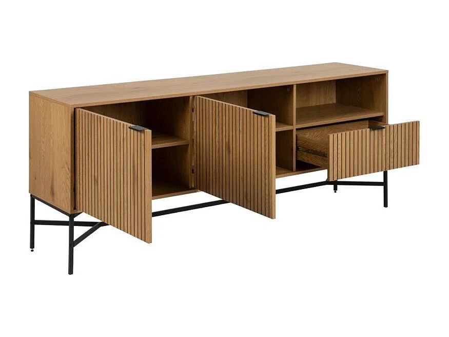 Jason dressoir 2 deuren, 1 lade, 1 plank wild eik decor.