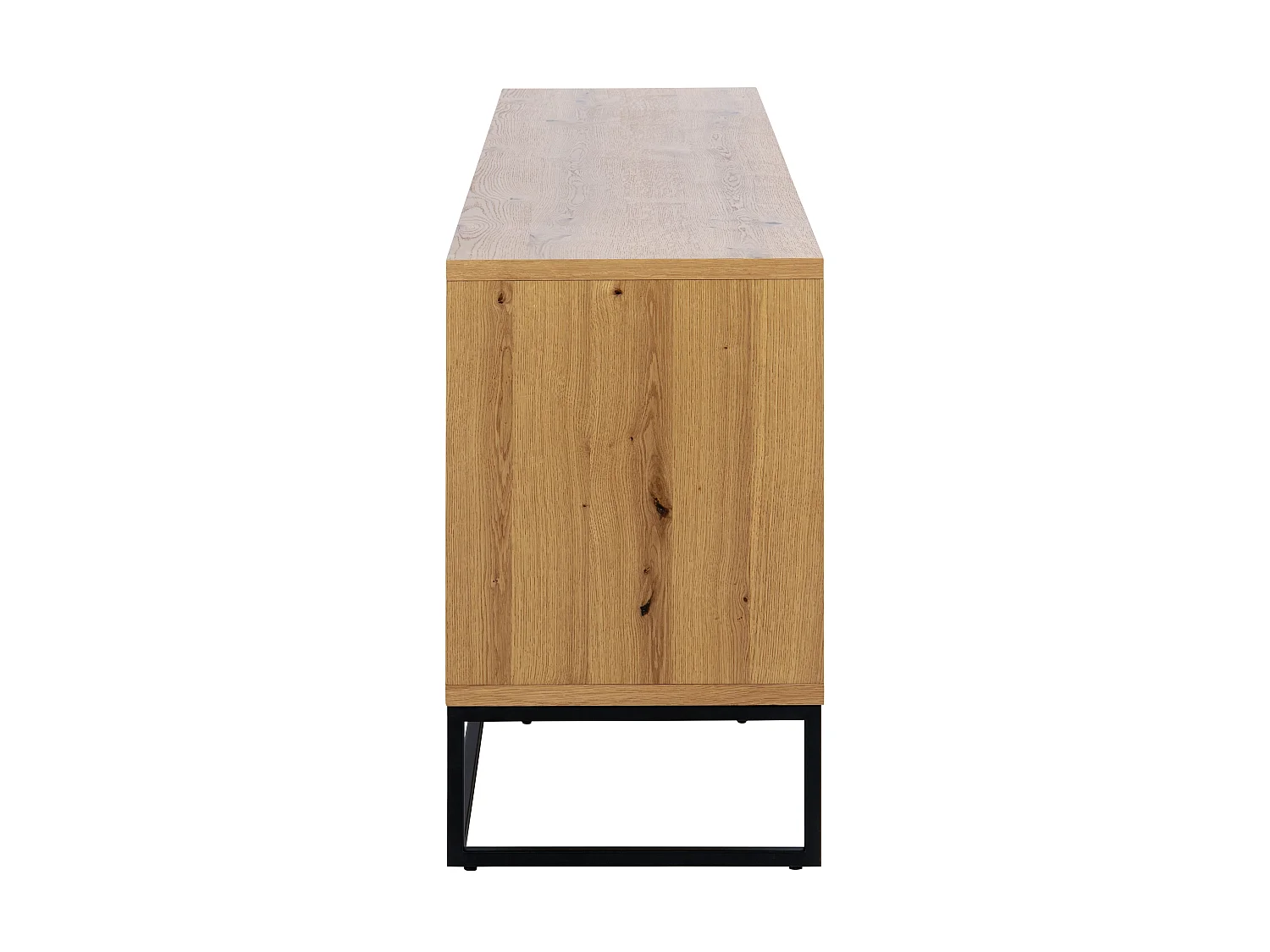 David dressoir 2 deuren en 2 lades, wild eiken fineer.