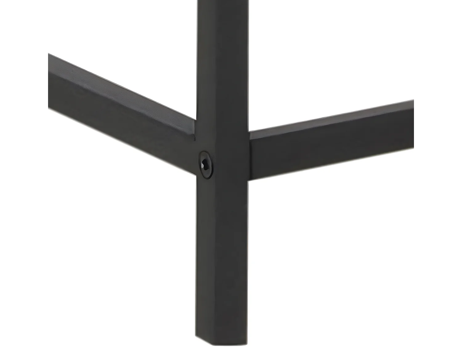 Sea vitrinekast A, 2 glazen deuren en 4 legplanken zwart.