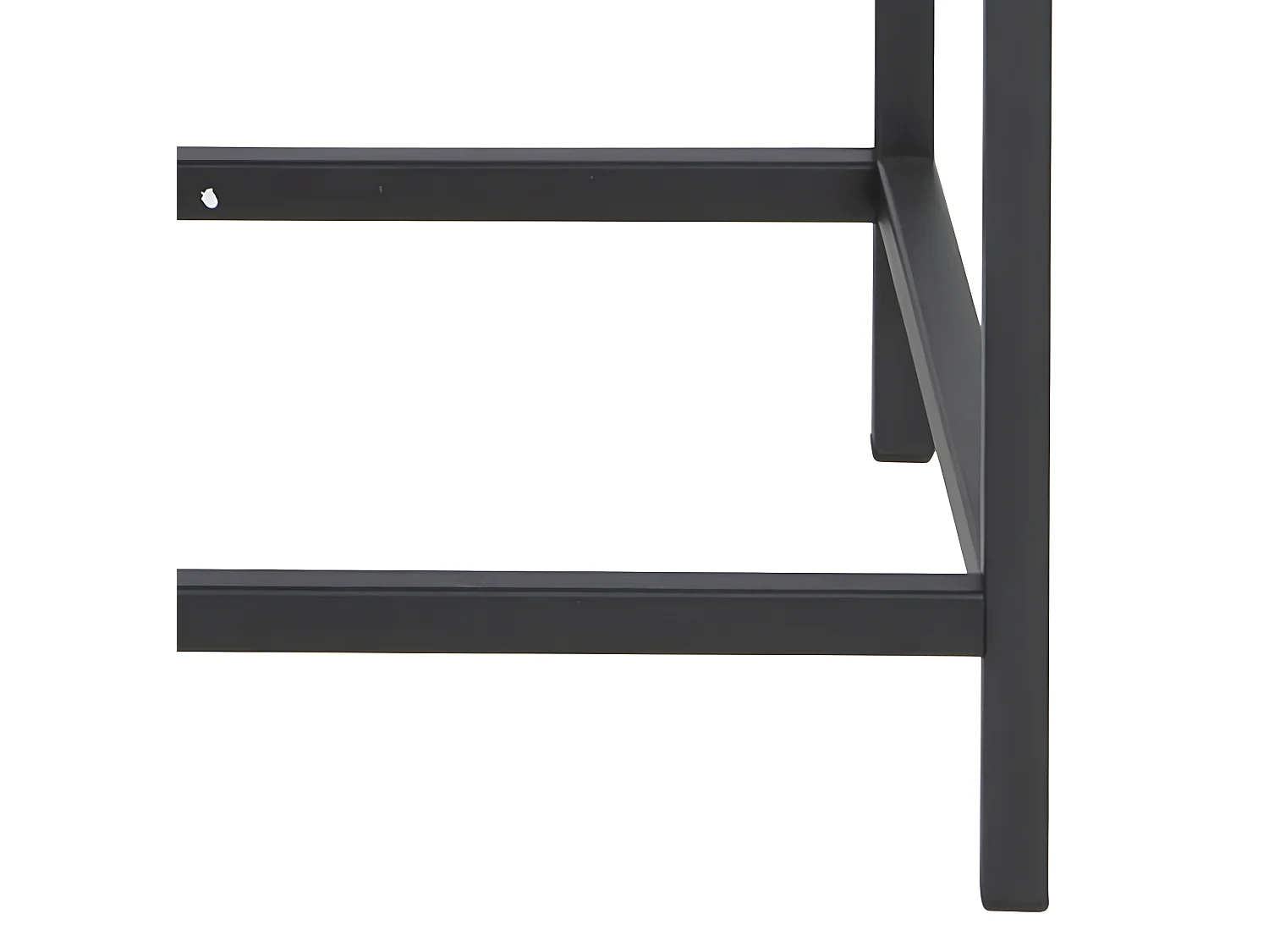 Sea vitrinekast met 2 glazen deuren en 3 schappen, zwart.