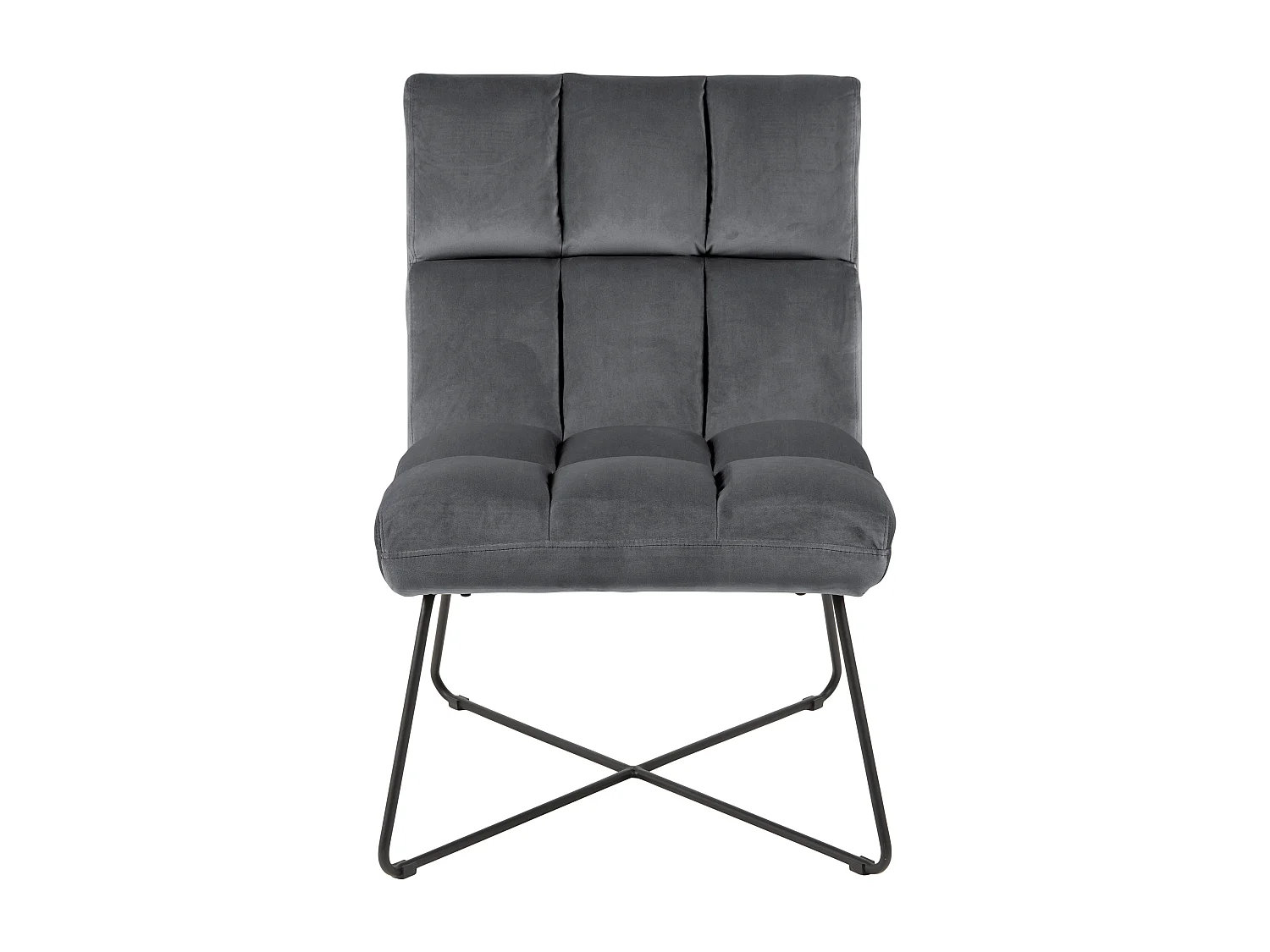 Alba Fauteuil, chaise longue en velours, gris.