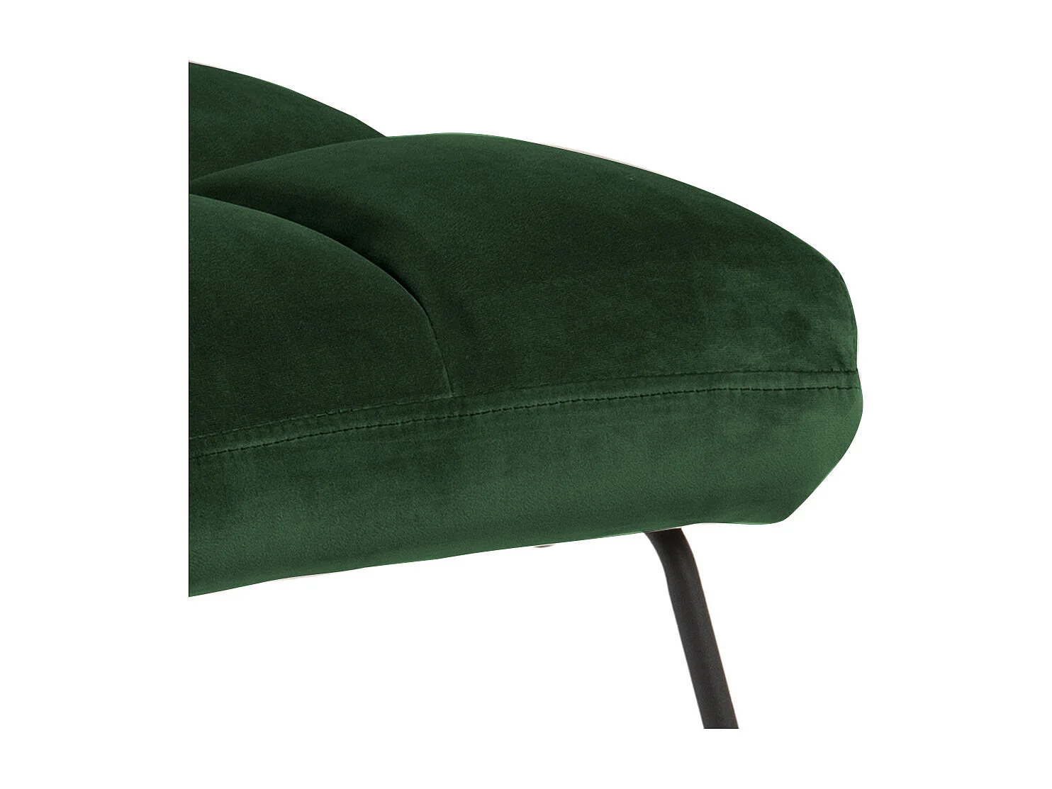 Alice fauteuil , ligstoel velours groen.