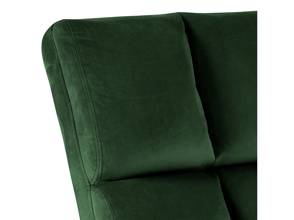 Alice fauteuil , ligstoel velours groen.