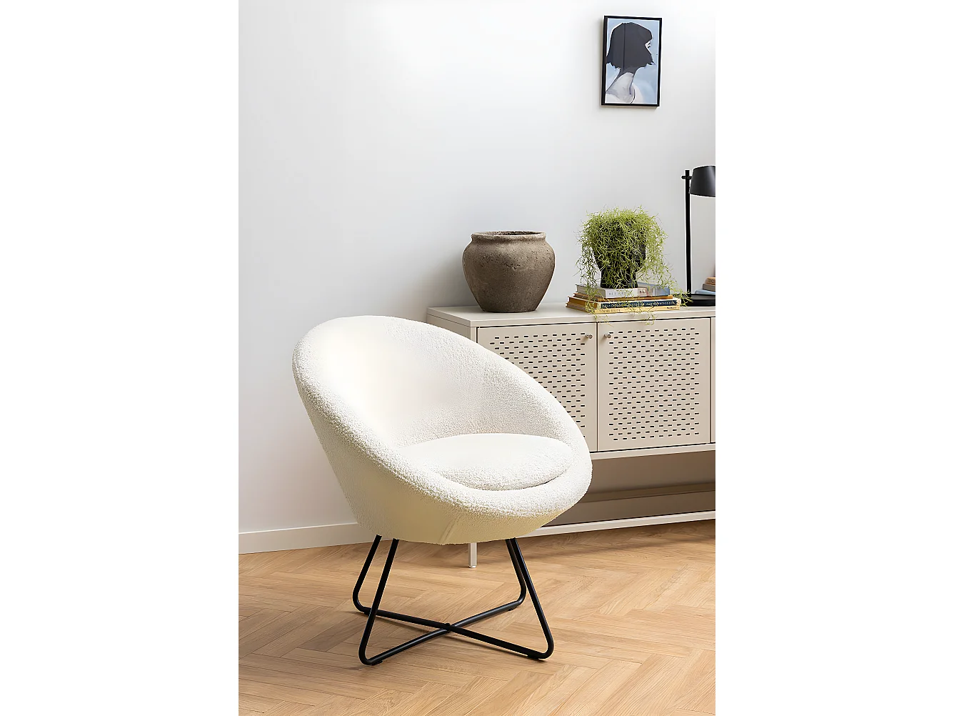 Center Sessel beige.