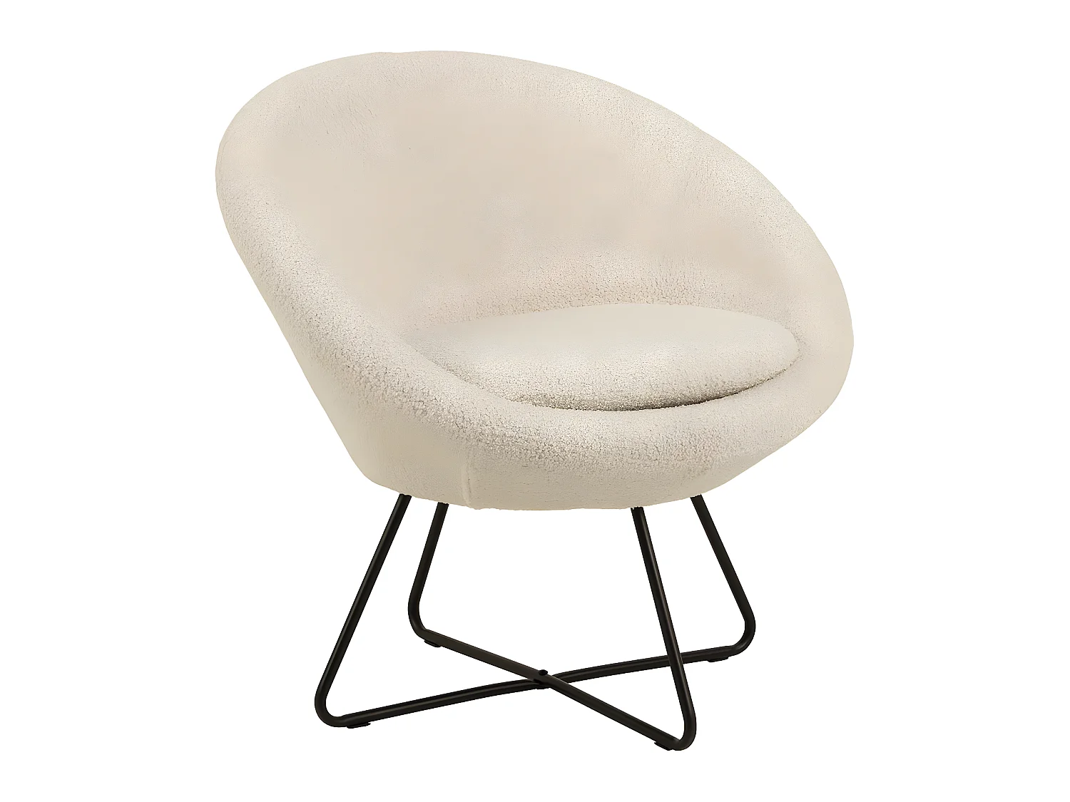 Poltrona centrale beige.