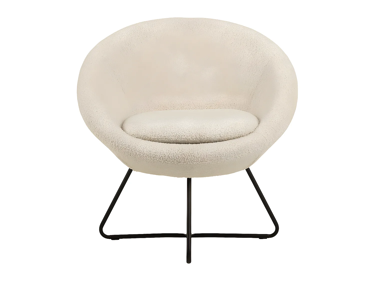 Sillón central beige.