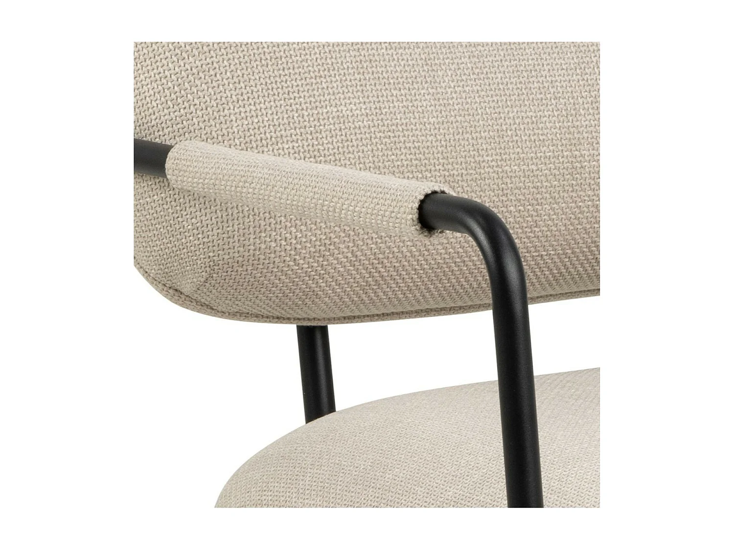 Dillon Sessel mit Armlehne beige.