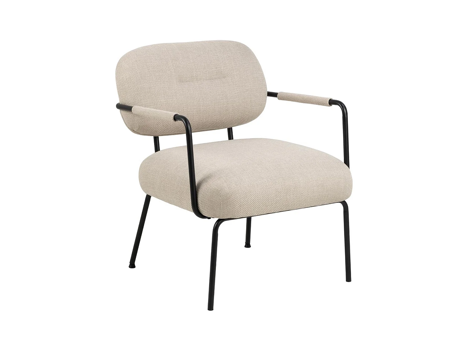 Dillon fauteuil avec accoudoirs beige.
