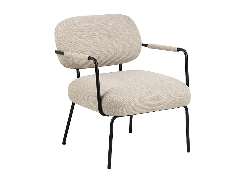 Dilop fauteuil med armleuningen beige.