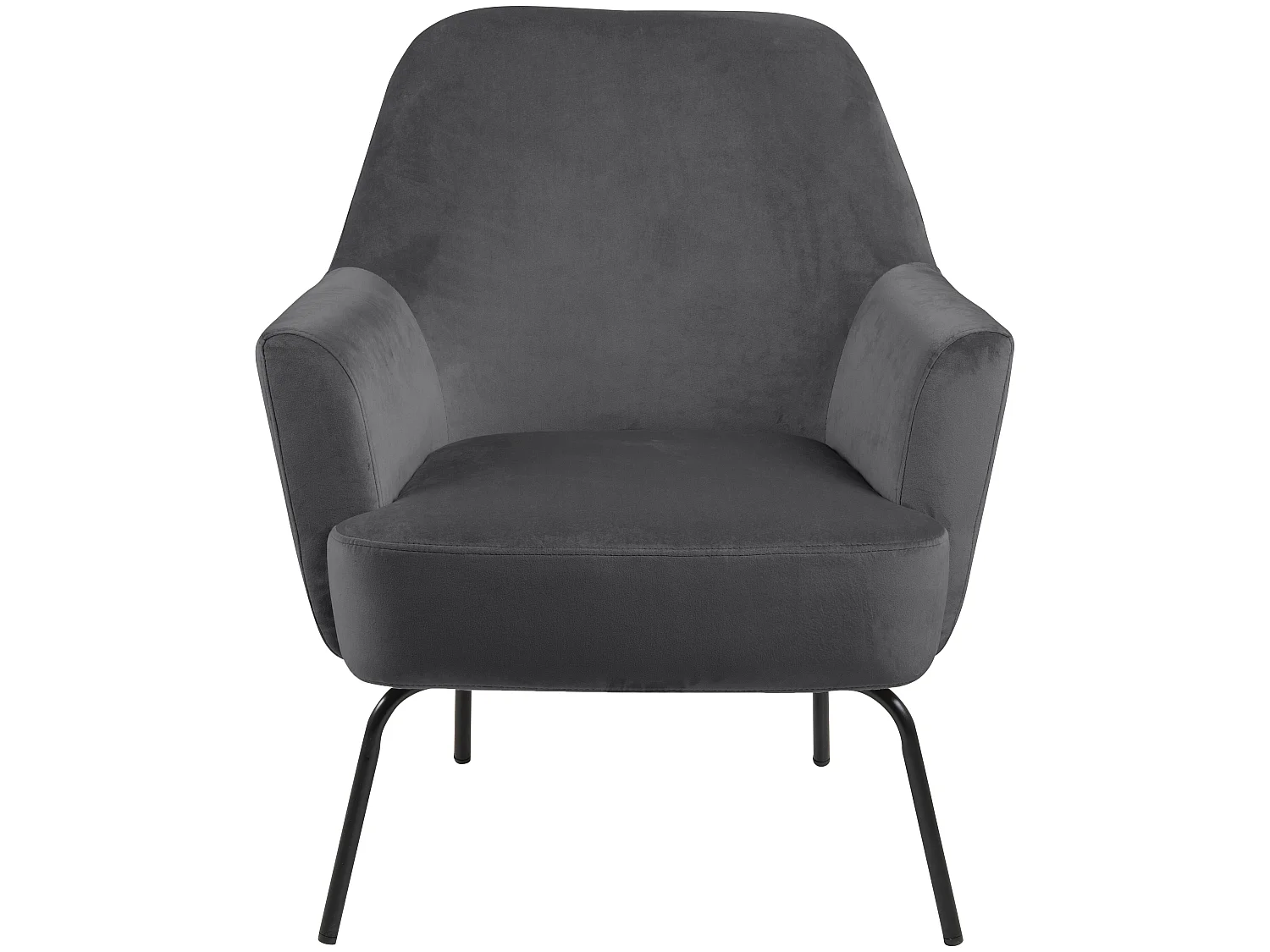 Melissa Fauteuil en velours, gris.
