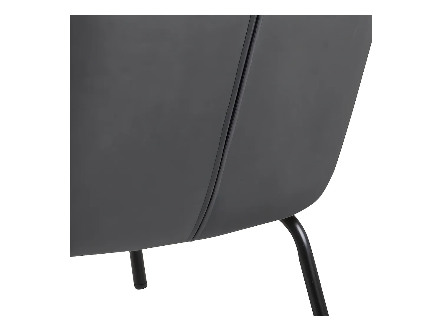 Melissa Fauteuil en velours, gris.