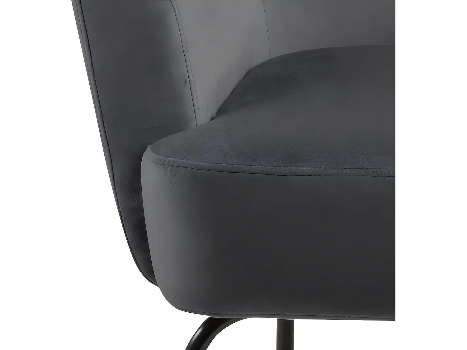 Melissa Sessel Velours grau.