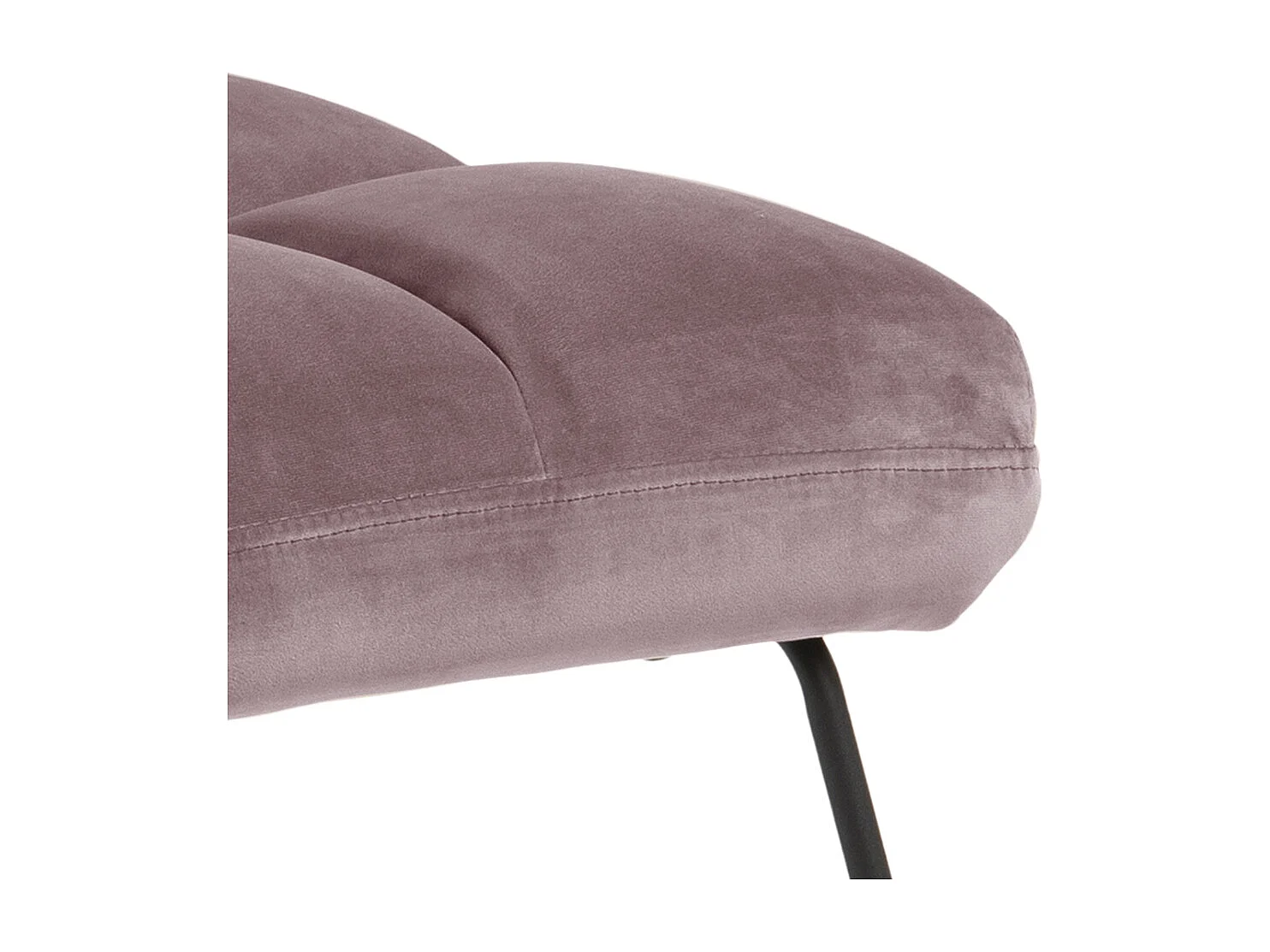 Alice fauteuil , velours roze.