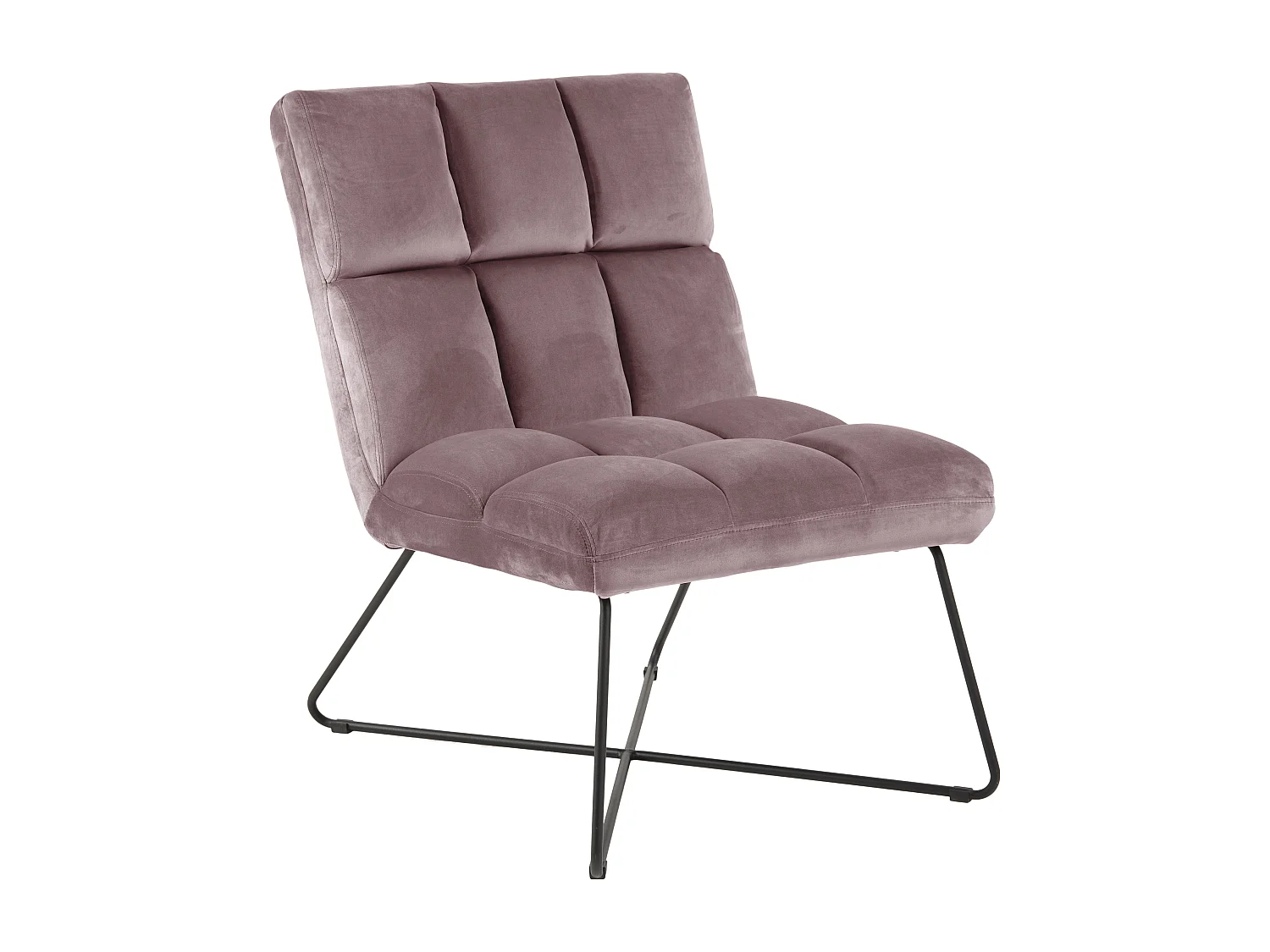 Alba Sessel , Velour rosa.