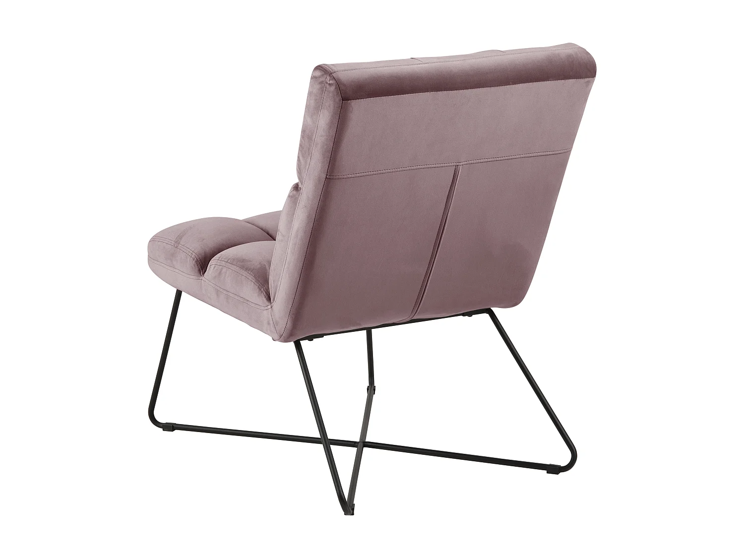 Alba Sessel , Velour rosa.