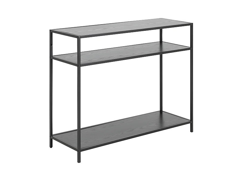 Sea Konsolentisch 35x100cm 2 Ablagen schwarz.