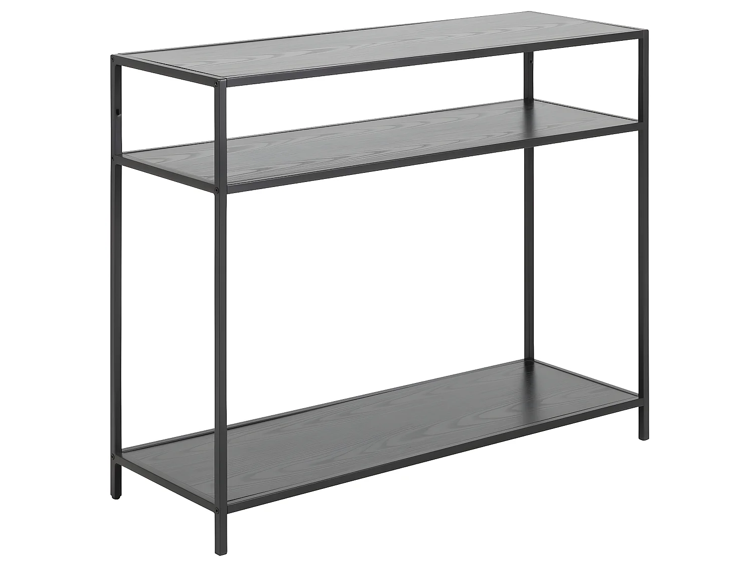 Sea console 35x100cm 2 tablettes noir.