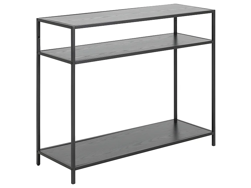 Sea Konsolentisch 35x100cm 2 Ablagen schwarz.