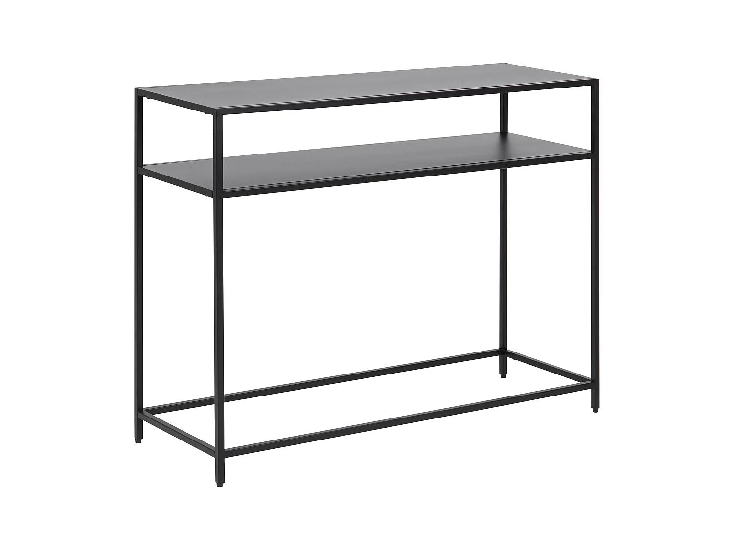 Newcastle Console avec 1 tablette de rangement, noir.
