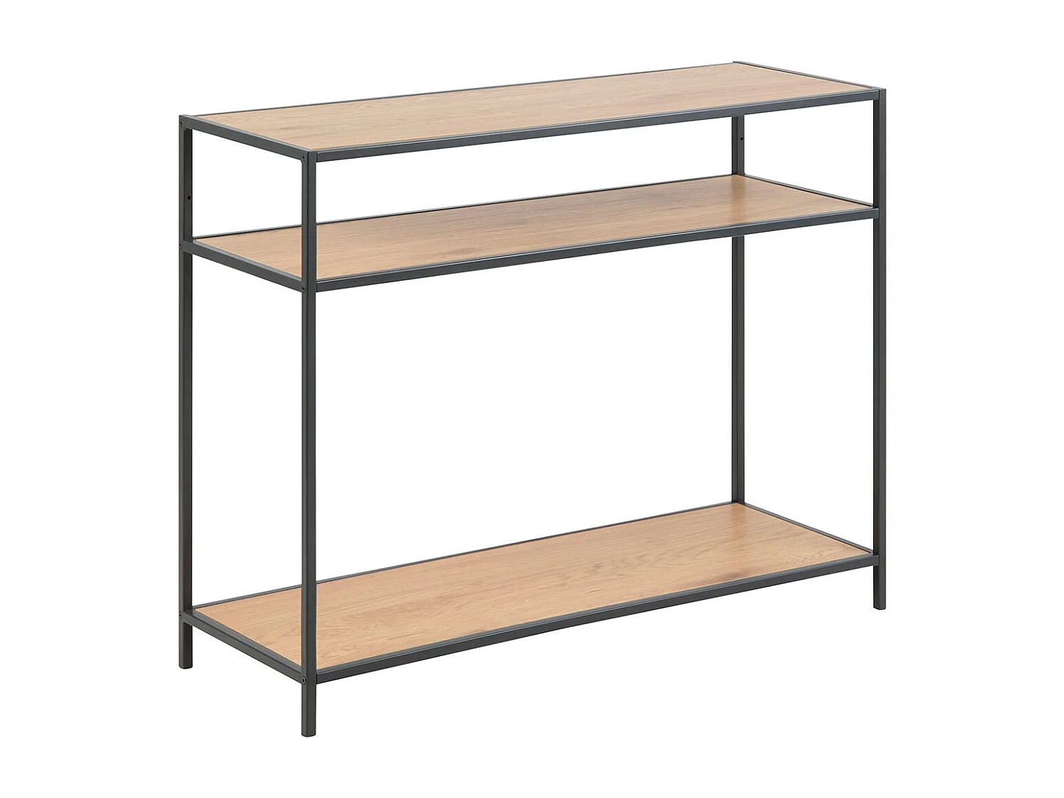 Mesa consola Seaford 2 estantes natural.