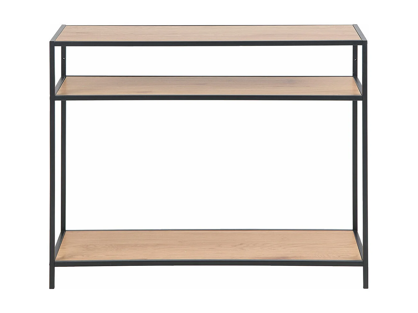 Mesa consola Seaford 2 estantes natural.