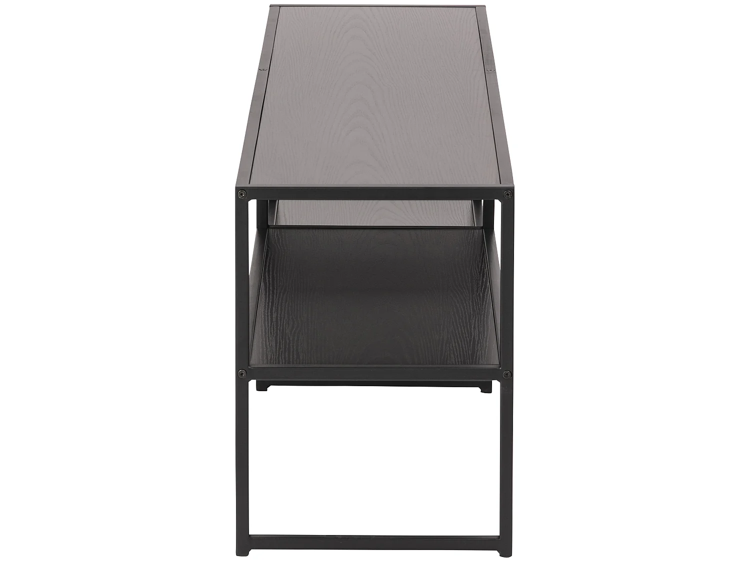 Sea Meuble TV avec 3 tablettes de rangement, noir.