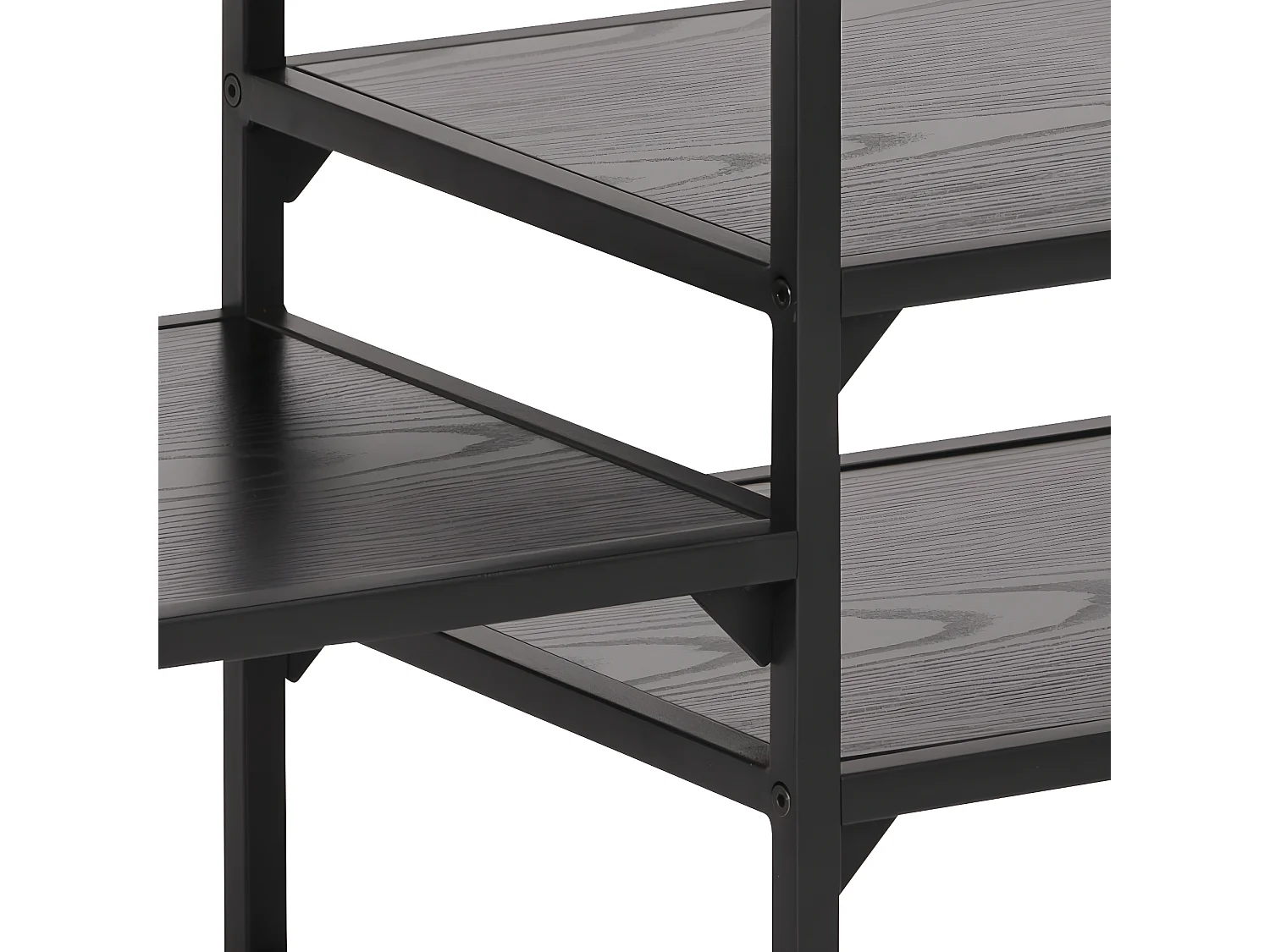 Sea Meuble TV avec 3 tablettes de rangement, noir.