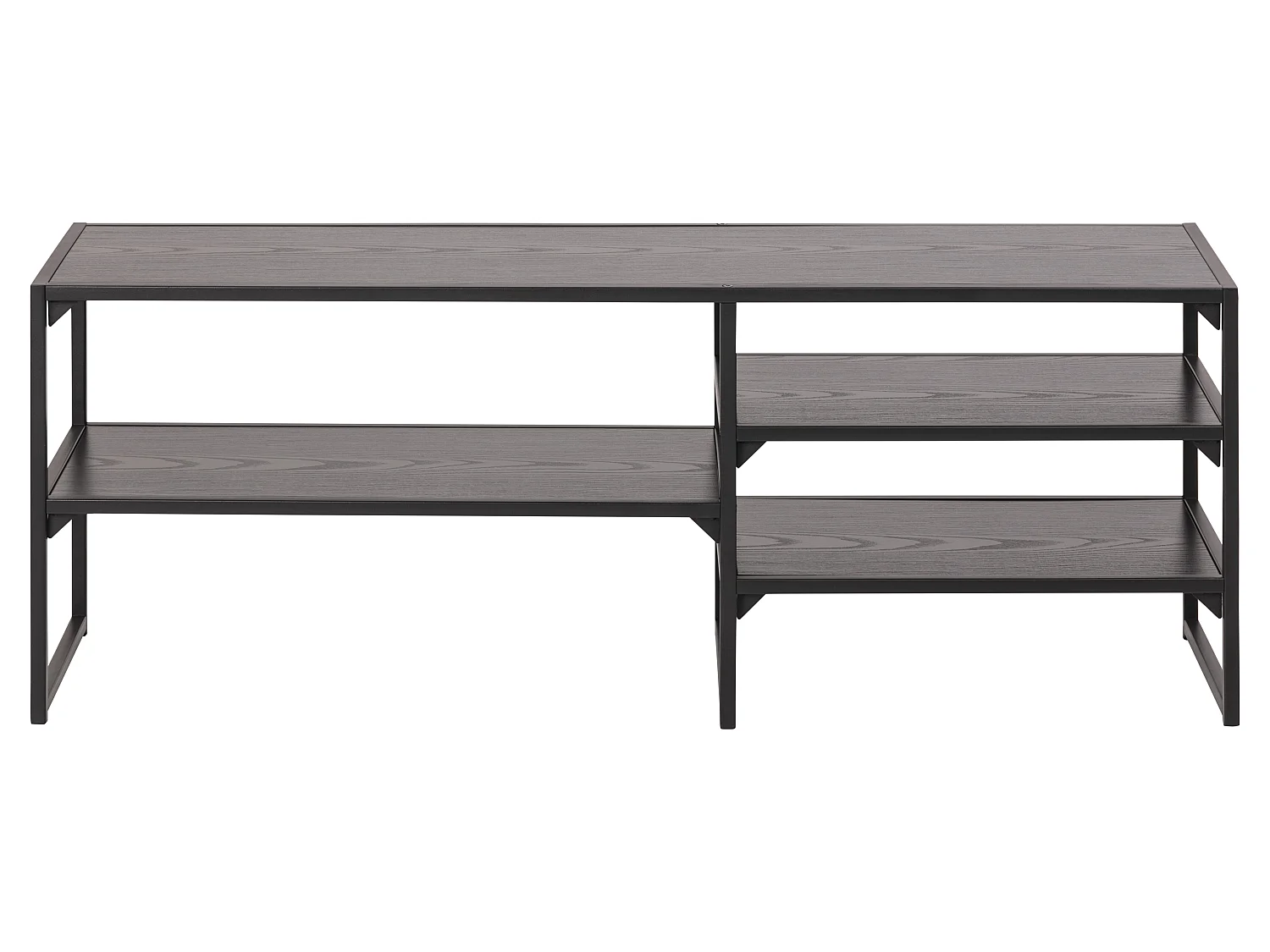 Sea TV-meubel met 3 planken zwart.