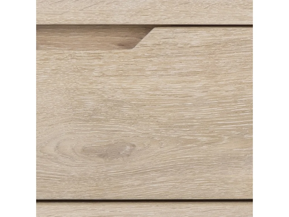 A-Line Meuble TV avec 1 espace de rangement et 2 tiroirs, chêne.