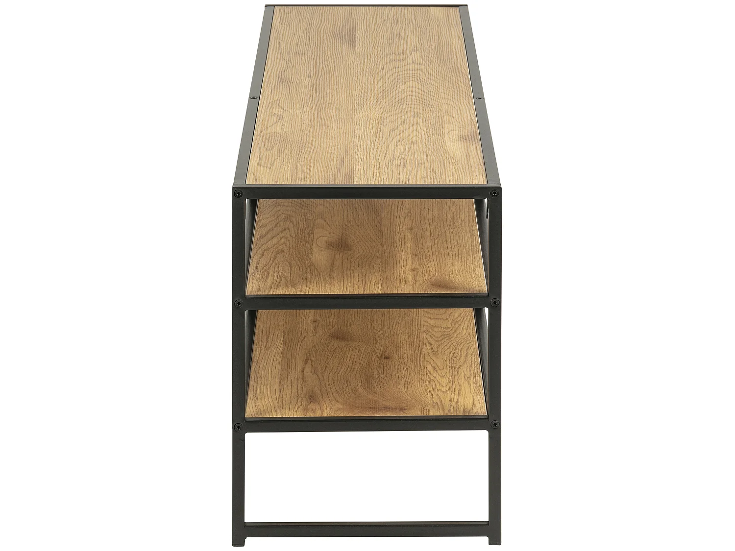 Sea TV Tisch mit 3 Ablagen, mattschwarz.