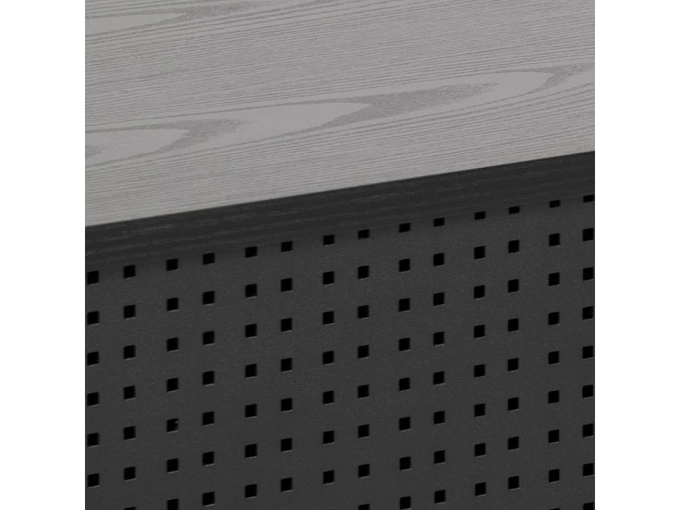 Angus TV Tisch mit 1 Schiebetür schwarz.