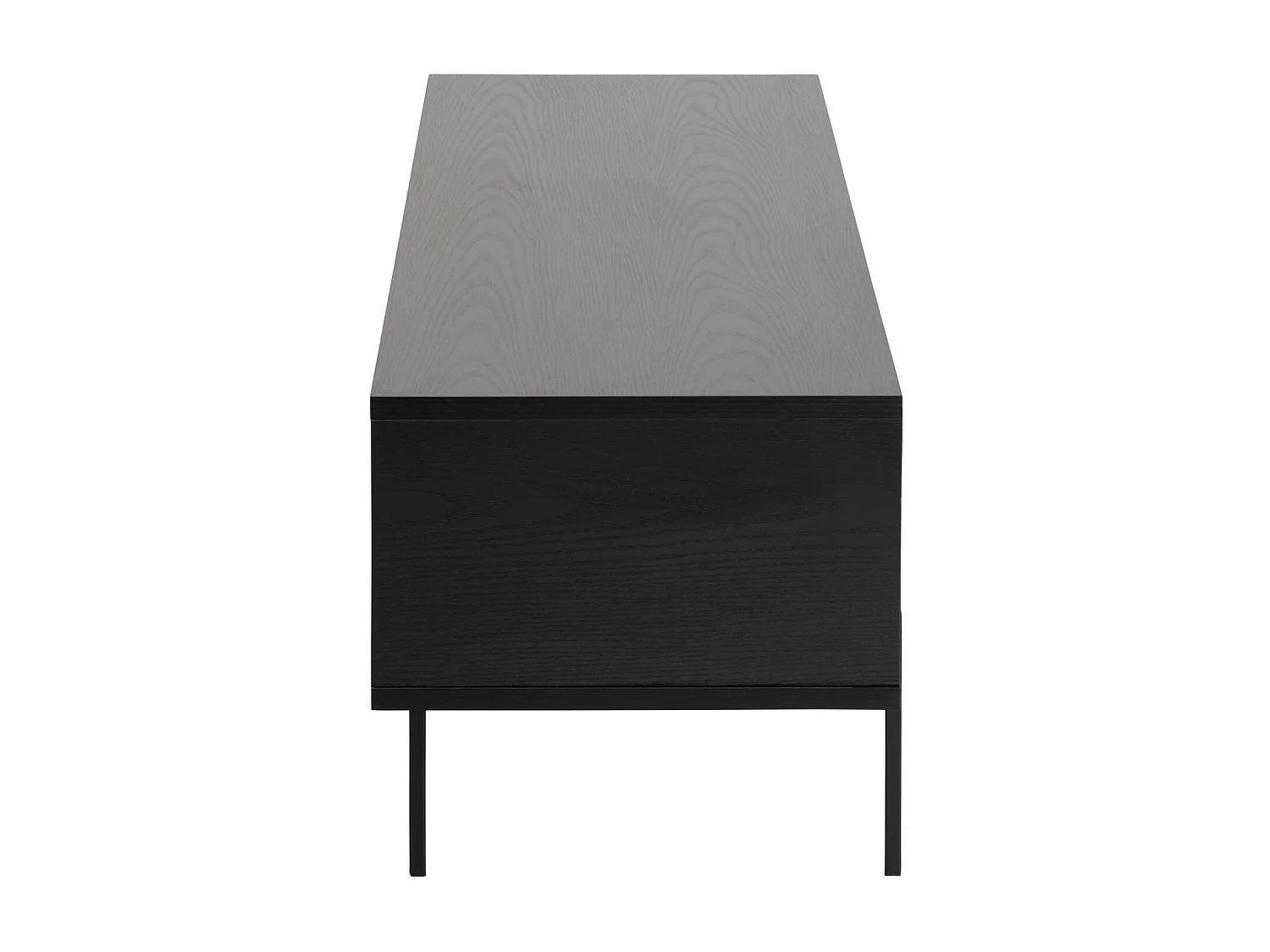 Angus TV Tisch mit 1 Schiebetür schwarz.