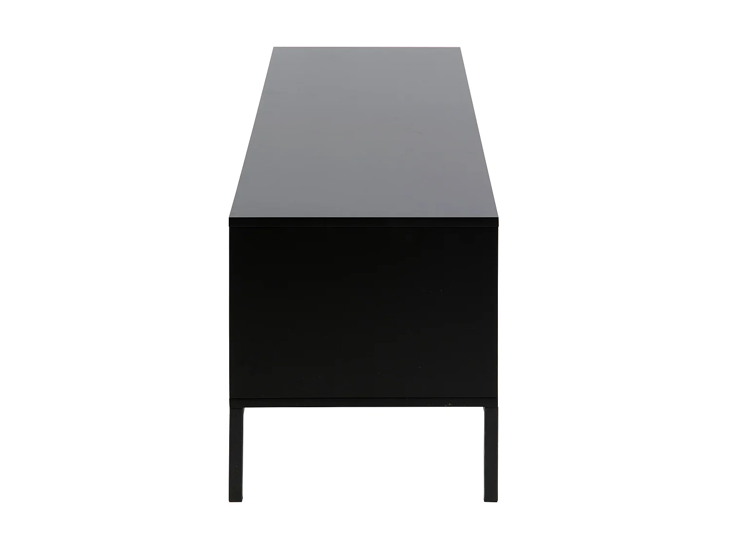 Sea tv meubel zwart, eiken, zwart metaal.