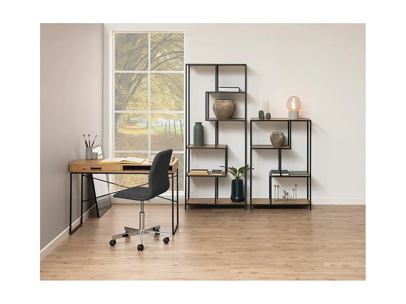 Seaford Schreibtisch 1 Schublade Natur.