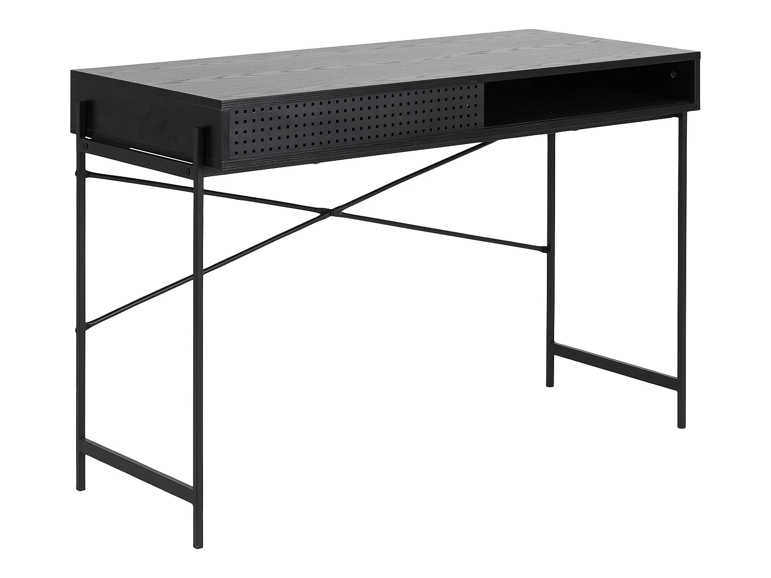 Angus bureau schuifdeur zwart.