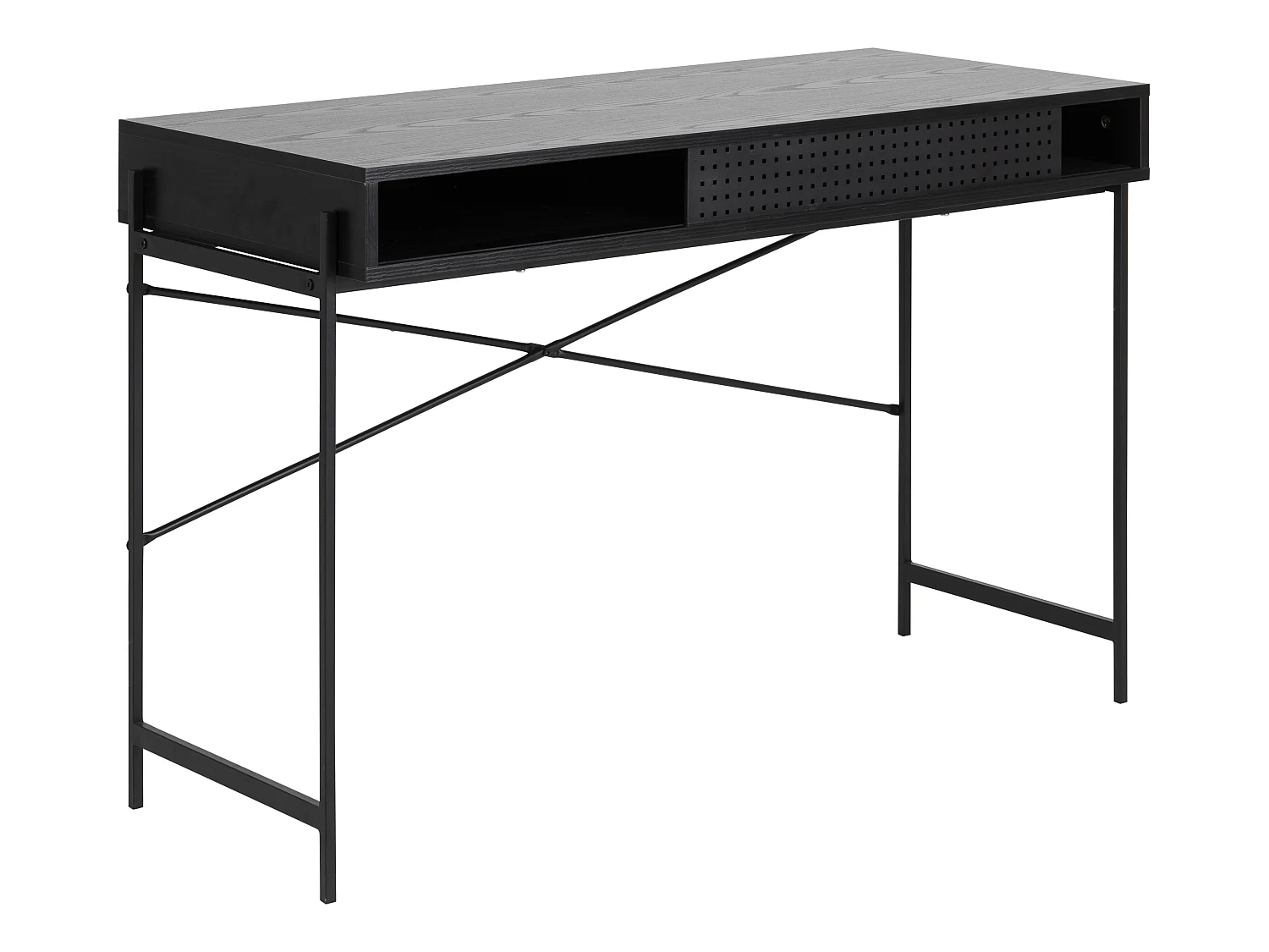 Angus bureau schuifdeur zwart.