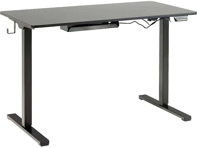 Cairo bureau réglable en hauteur noir.