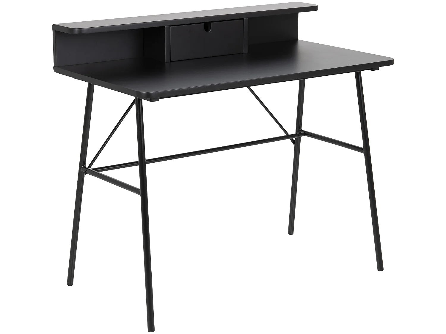 Pascal Bureau avec 1 tiroir, noir.