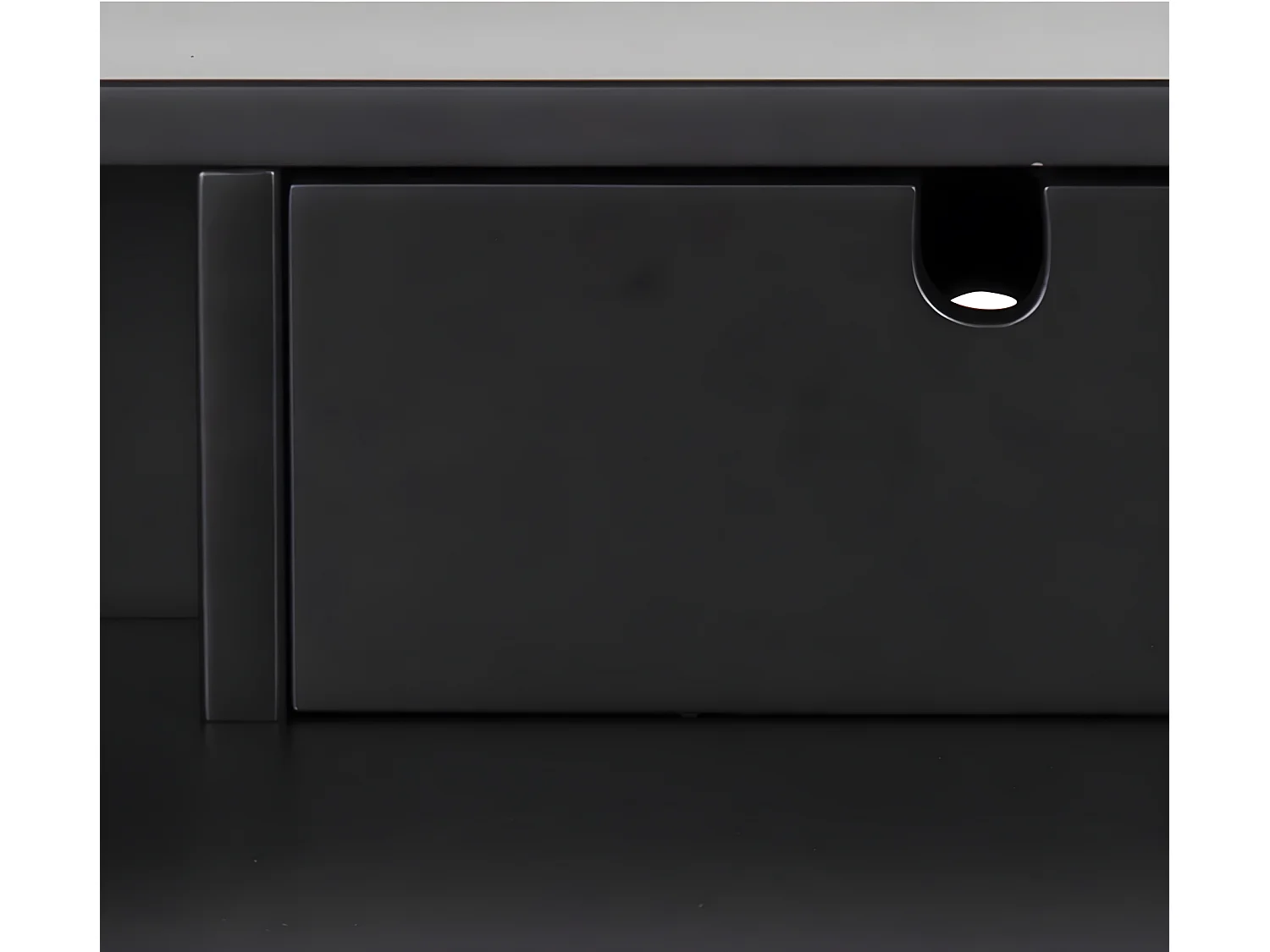 Pascal Bureau avec 1 tiroir, noir.