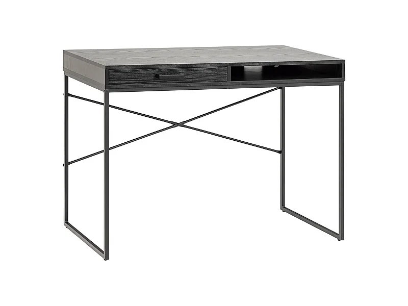 Seaford Schreibtisch 1 Schublade schwarz.