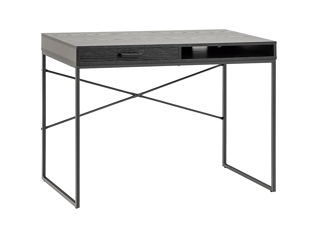 Seaford Schreibtisch 1 Schublade schwarz.